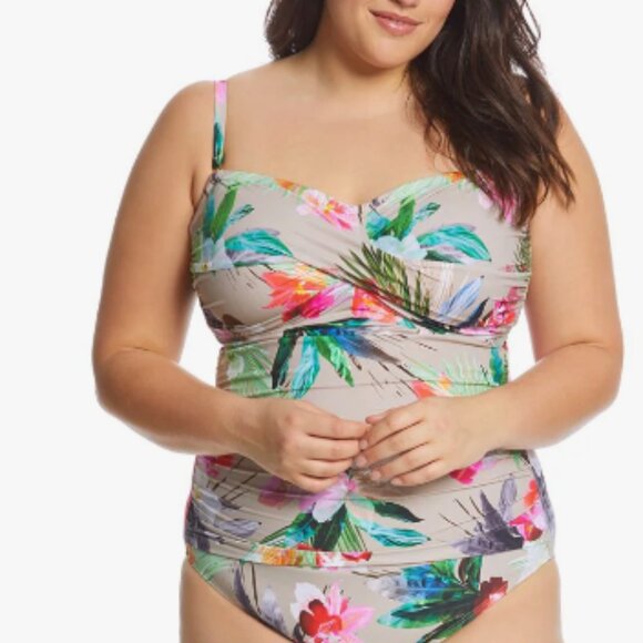 NWOT La Blanca Beyond the Jungle Swimsuit  size 22W - Picture 1 of 4